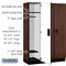 Salsbury Industries 1 Tier Designer Locker, 54"Wx76"Hx18"D, 3 Door, Mahogany 18-21368MAH - alternate 8